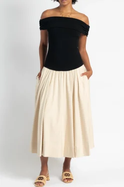 SIMKHAI Adaline Off Shoulder Midi Dress | Midi | Dresses