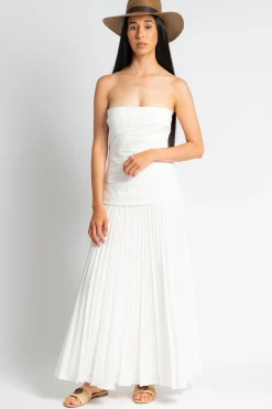SIMKHAI Arie Strapless Bustier Midi Dress | Dresses