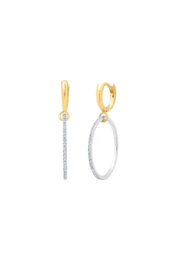 GABRIELA ARTIGAS Axis Colmillo Huggies with White Pave | Earrings | Fine Jewelry