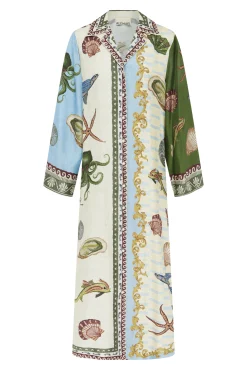 ALEMAIS Bath House Silk Shirtdress | Midi | Day