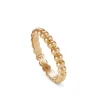 LOLA FENHIRST Beaded Thick 18K Rose Gold Satin Ring | Rings | Fine Jewelry