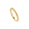 LOLA FENHIRST Beaded Thin Band - 18k Yellow Gold (Mirror Finish) | Rings | Fine Jewelry