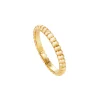 LOLA FENHIRST Beaded Thin Band - 18k Yellow Gold (Satin Finish) | Rings | Fine Jewelry