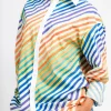 CHRISTOPHER JOHN ROGERS Bias Crayon Stripe Relaxed Shirt | Shirts & Tops