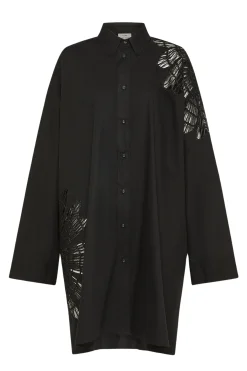 FORTE FORTE Botanical Flower Embroidery Shirt in | Shirts & Tops