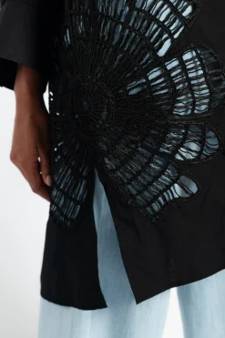 FORTE FORTE Botanical Flower Embroidery Shirt in | Shirts & Tops