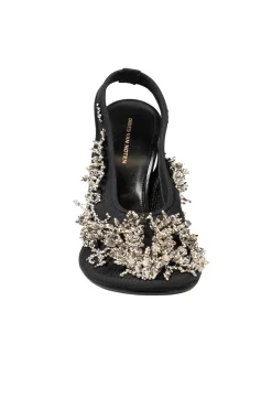 DRIES VAN NOTEN Bulle Embroidered Slingback Wedges | Pumps