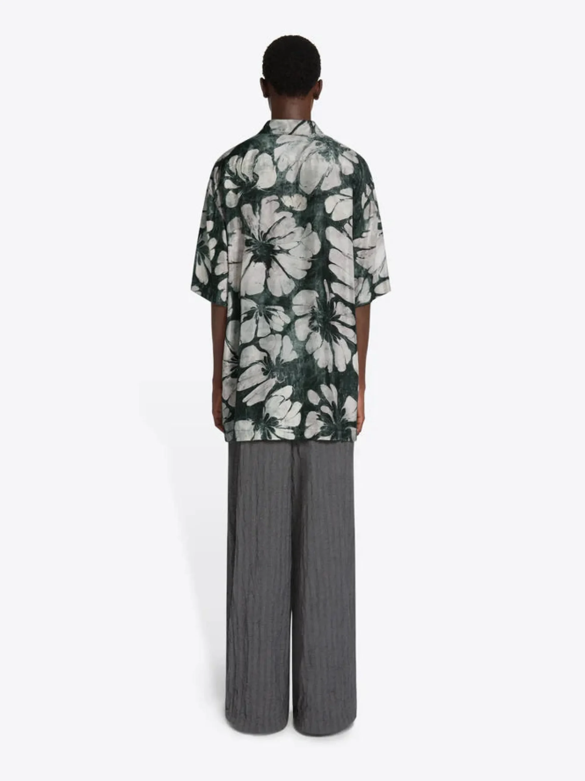 DRIES VAN NOTEN MENS Cassidye Silk short sleeve shirt | Men's Apparel