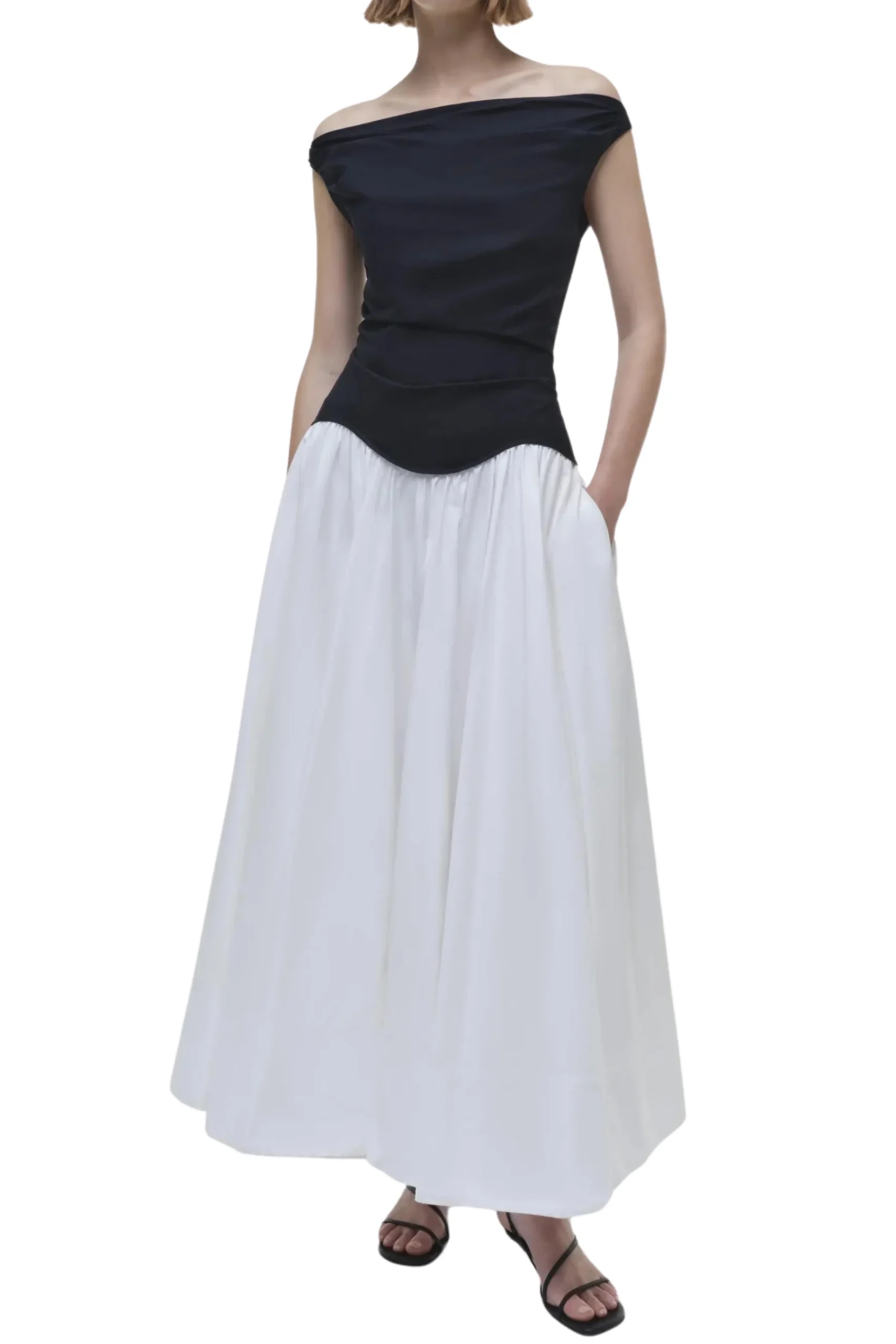 SIMKHAI Cersei Off Shoulder Midi Dress | Midi | Cocktail