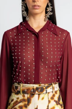 DRIES VAN NOTEN Chowy Embellished Shirt | Shirts & Tops