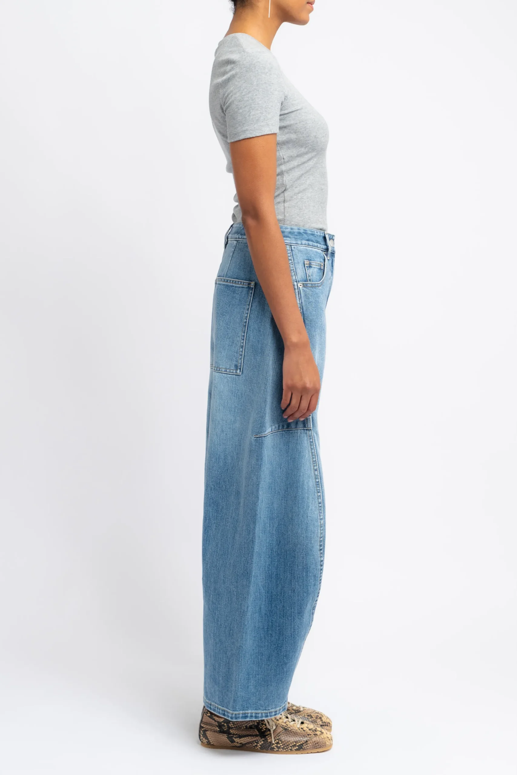 TIBI Classic Wash Denim Sid Jean | Denim