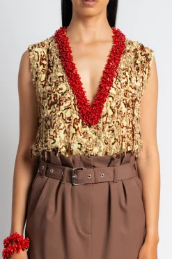 DRIES VAN NOTEN College Embellished Top | Shirts & Tops