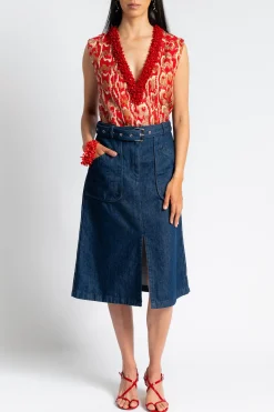 DRIES VAN NOTEN College Snake Print Top | Shirts & Tops