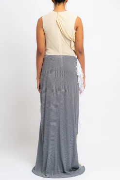 DIOTIMA Constant Crochet Drape Dress | Maxi | Knits