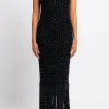 DIOTIMA Crystal Mesh Gala Fringe Gown - | Maxi | Black Tie
