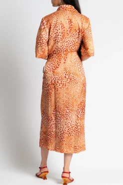 DRIES VAN NOTEN Danice Print Jacquard Wrap Dress | Cocktail | Midi