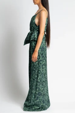 DRIES VAN NOTEN Danti Peplum Dress | Maxi | Black Tie