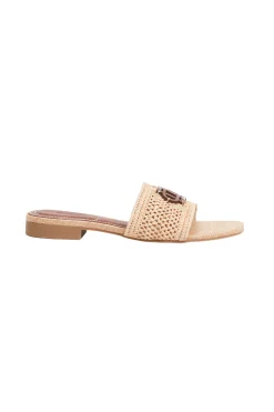 SIMKHAI Delphi Raffia Flat Sandal | Sandals