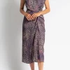 DRIES VAN NOTEN Dilian Jacquard Surplice Dress | Midi | Cocktail