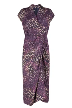 DRIES VAN NOTEN Dilian Jacquard Surplice Dress | Midi | Cocktail