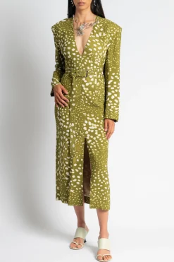 DRIES VAN NOTEN Dohana Belted Dress | Midi | Cocktail