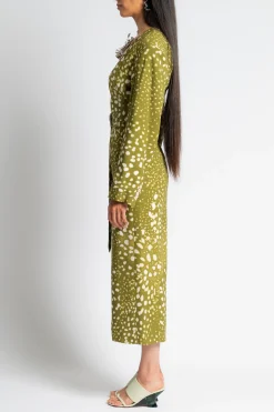 DRIES VAN NOTEN Dohana Belted Dress | Midi | Cocktail