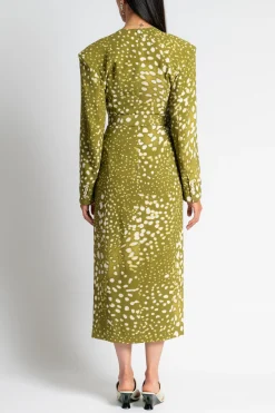 DRIES VAN NOTEN Dohana Belted Dress | Midi | Cocktail