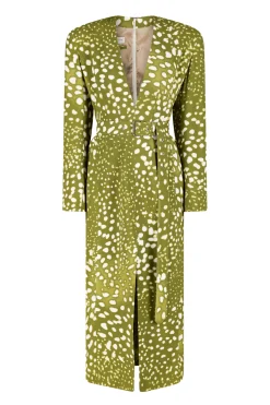DRIES VAN NOTEN Dohana Belted Dress | Midi | Cocktail