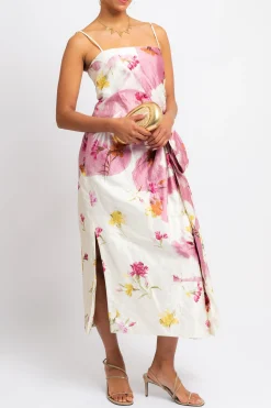ERDEM Draped Cocktail Dress | Midi | Cocktail