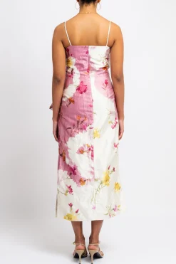 ERDEM Draped Cocktail Dress | Midi | Cocktail