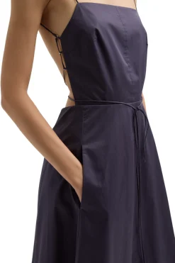 TIBI Eco Poplin Strappy Dress | Midi | Day