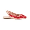 DRIES VAN NOTEN Embroidered Blush Ballet Flats | Flats & Loafers