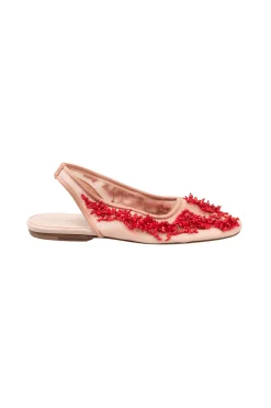 DRIES VAN NOTEN Embroidered Blush Ballet Flats | Flats & Loafers