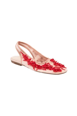 DRIES VAN NOTEN Embroidered Blush Ballet Flats | Flats & Loafers