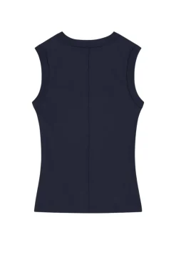 FLORE FLORE Esme Tank in Navy | Shirts & Tops