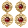 HOUSE OF HARLOW Exclusive The Coin Double Garnet Earring | Earrings
