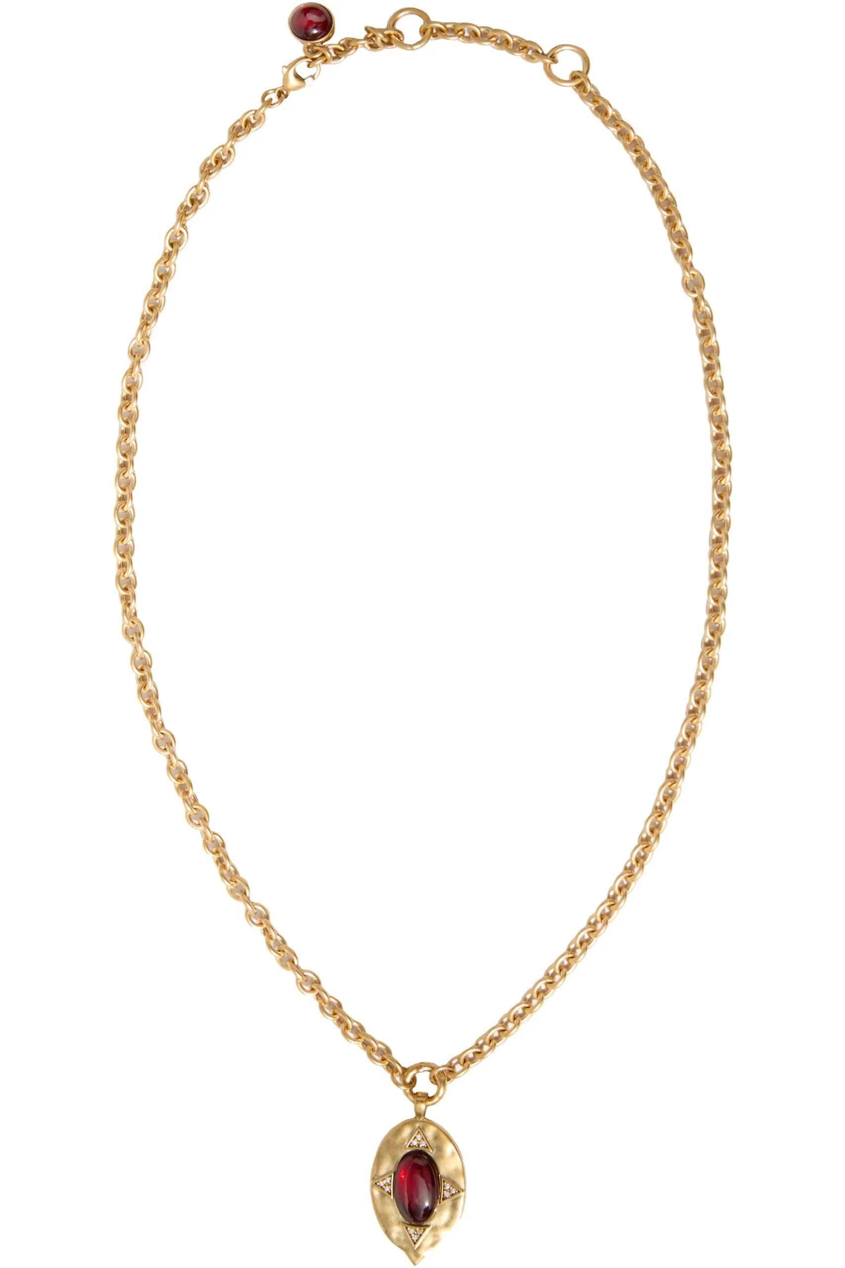 HOUSE OF HARLOW Exclusive The Coin Garnet Pendant Necklace | Necklaces