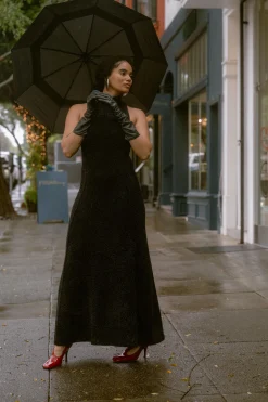 CHRISTOPHER JOHN ROGERS Exclusive Tinsel Mock Neck Knit Dress | Knits