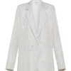 FORTE FORTE Habotai Silk Jacket With Beads | Coats & Jackets