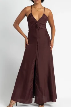 FORTE FORTE Habotai Silk Slip Dress | Maxi | Midi