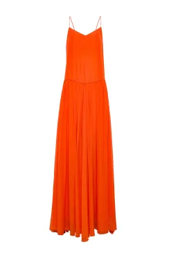FORTE FORTE Habotai Silk Straps Dress | Maxi | Day