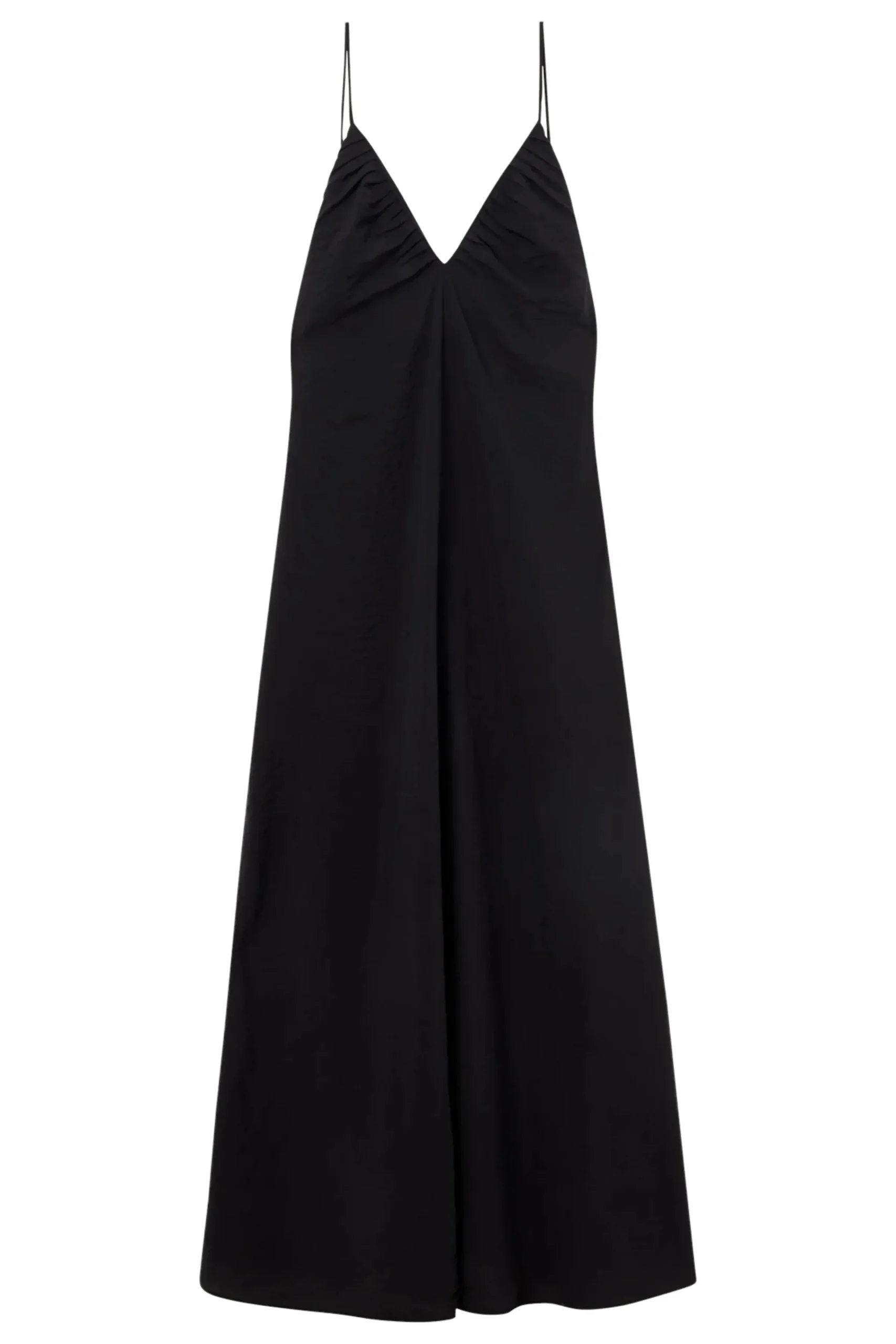 ROHE Hammered Silk V-Neck Strap Dress | Midi | Cocktail
