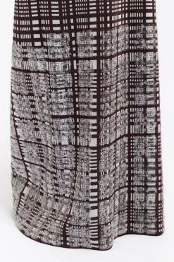 ZANKOV Jaqueline Check Wool Maxi Dress | Maxi | Date Night