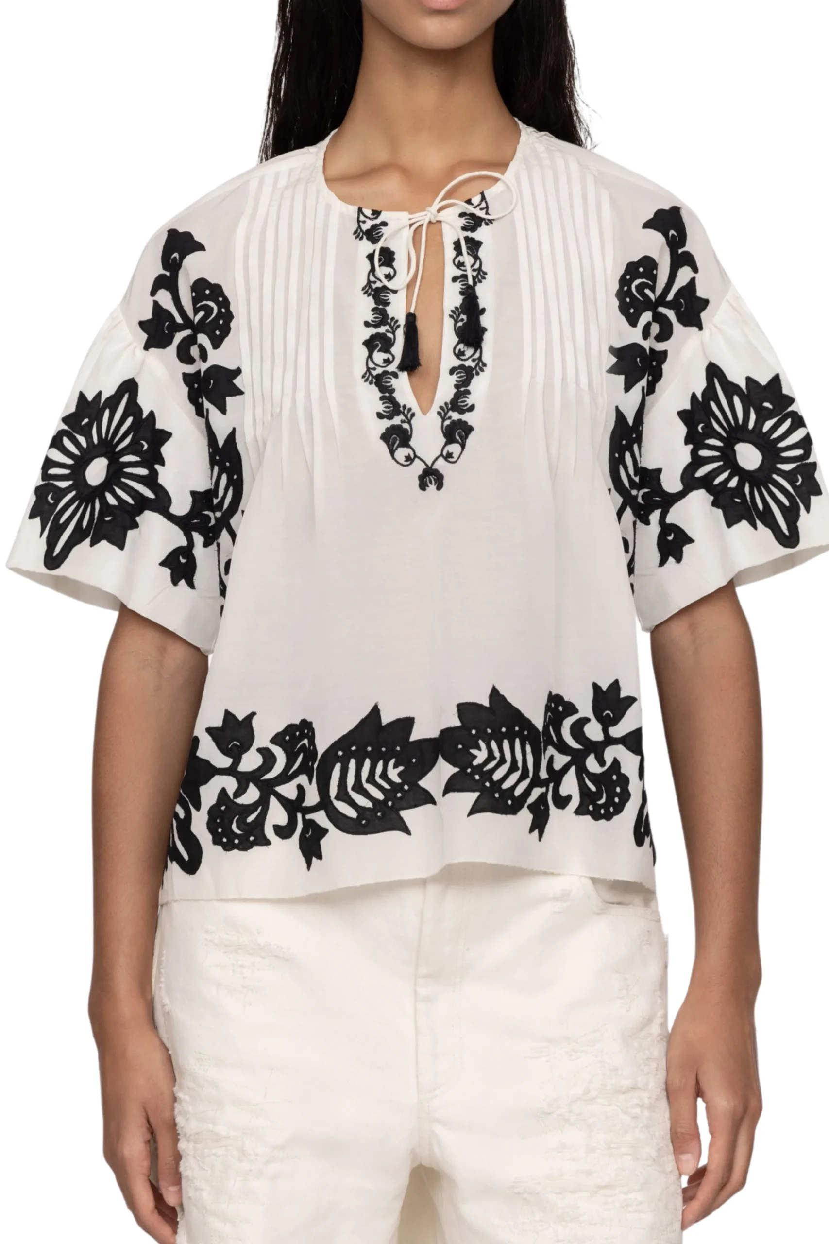 SEA NEW YORK Liliana Applique Top | Shirts & Tops