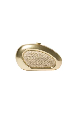 SIMKHAI Luna Raffia Oval Clutch | Mini & Crossbody Bags