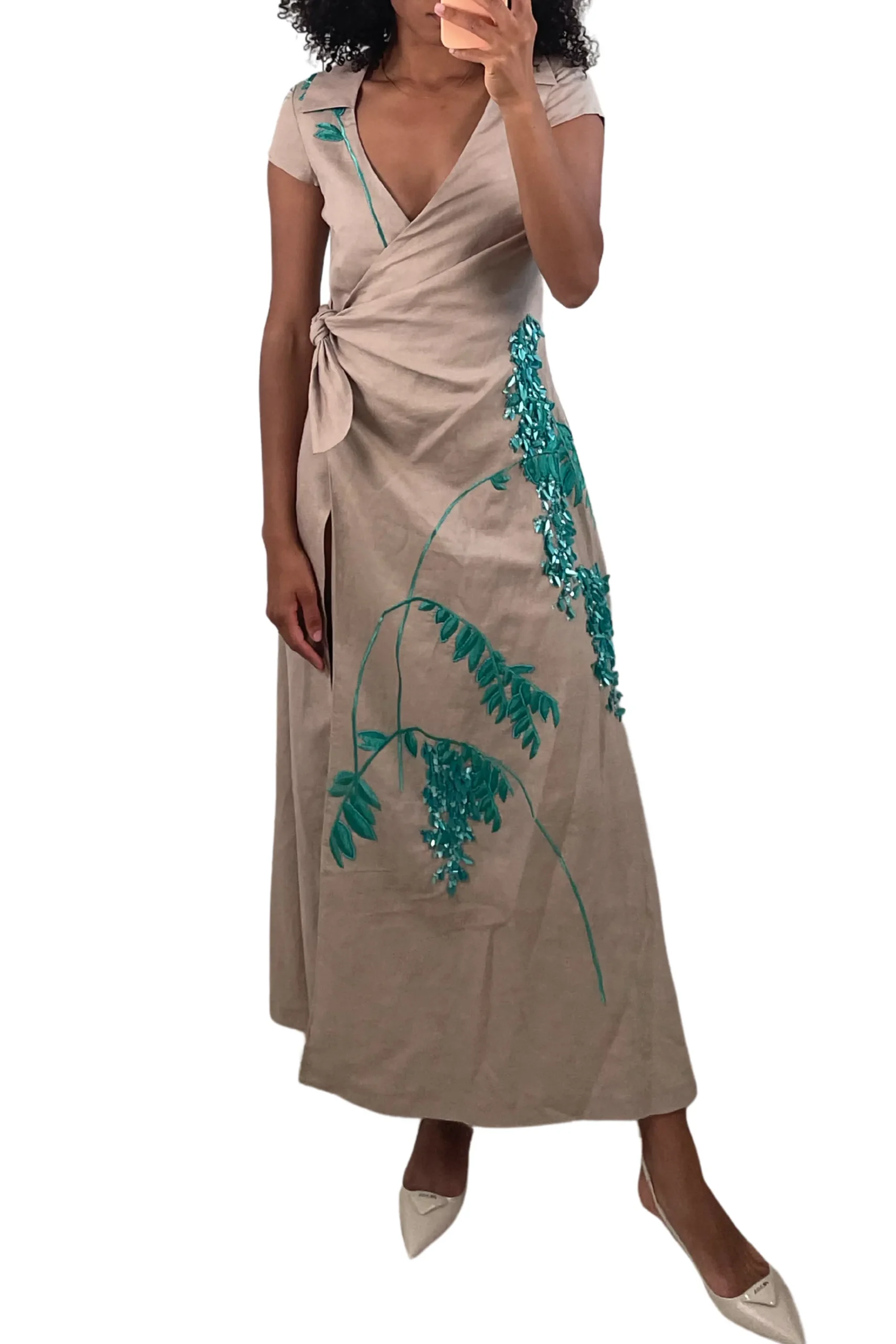 BERNADETTE Mara Embroidered Dress | Midi | Cocktail