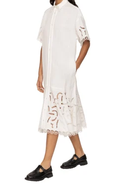SEA NEW YORK Marja Embroidery Shirt Dress | Midi | Day