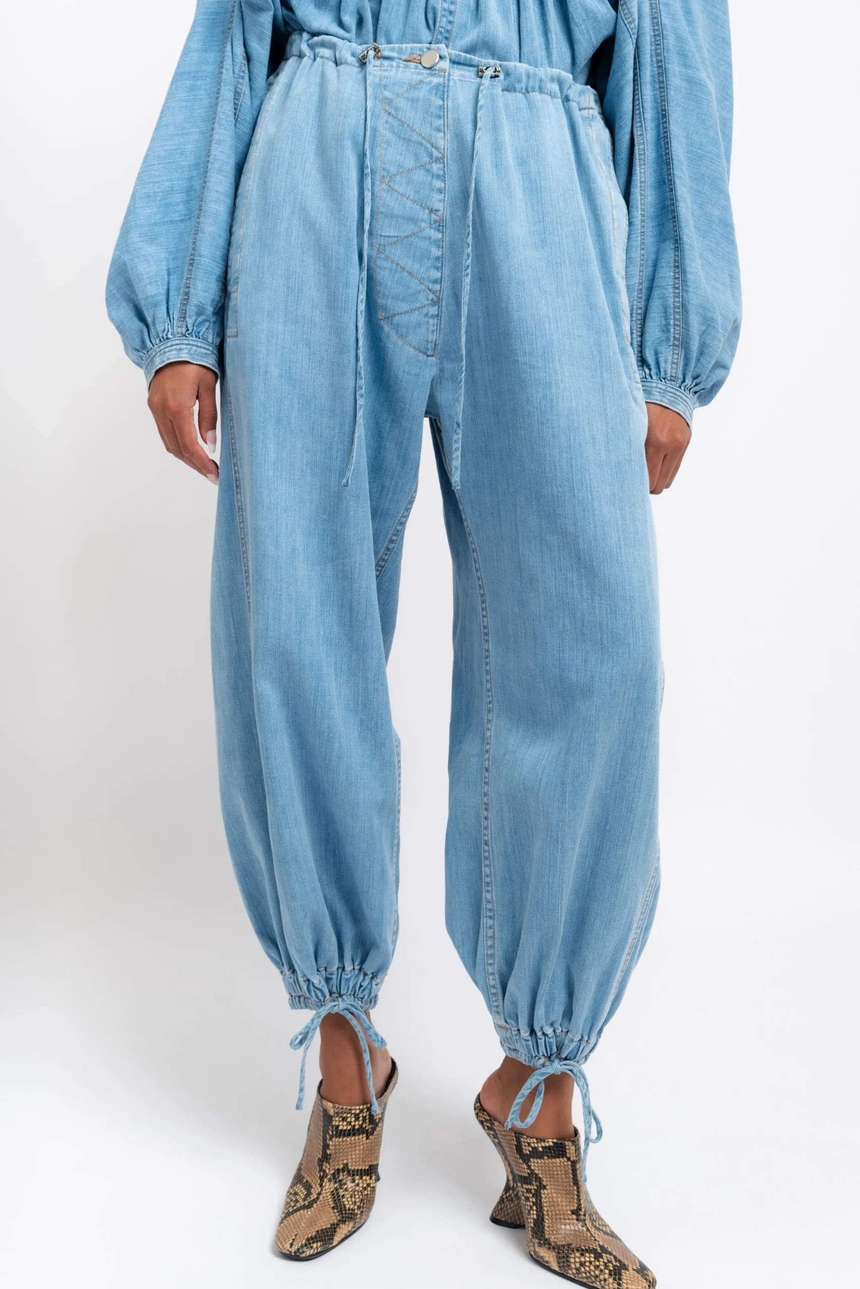 RACHEL COMEY Mona Pant | Denim | Statement Sets