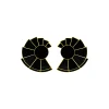 SORDO Nautilus Fan Onyx Earrings | Earrings