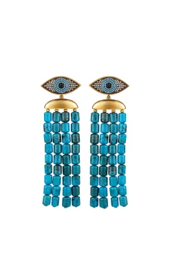BEGUM KHAN Nazar Mini Bodrum Earrings | Earrings | Fine Jewelry